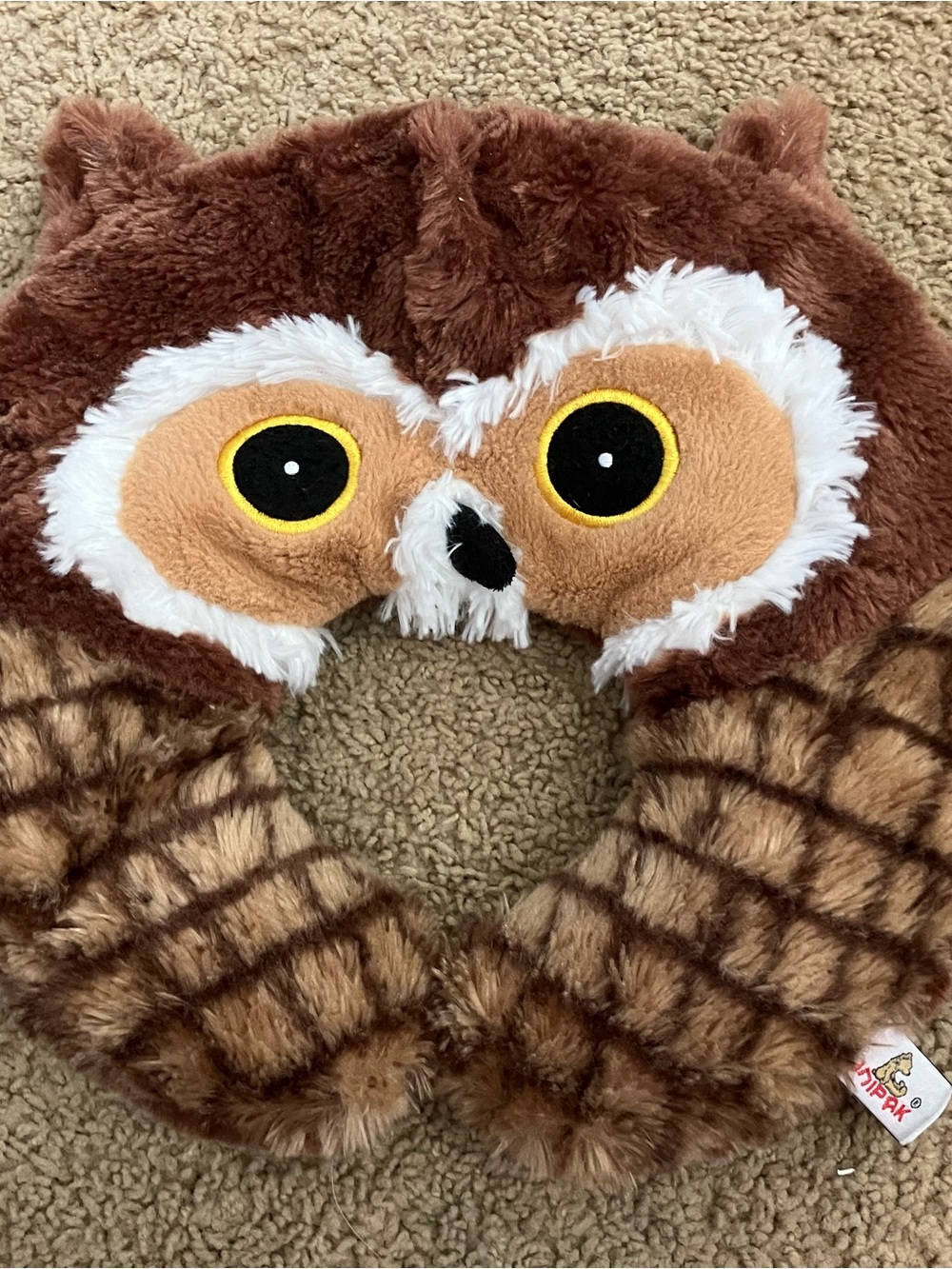 Plush Owl Neck Pillow - Unipak